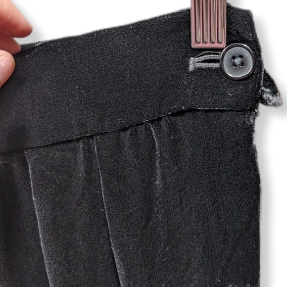 Portara NWT Silk Blend Velvet Wide Leg Pants Sz 6 - Picture 3 of 6